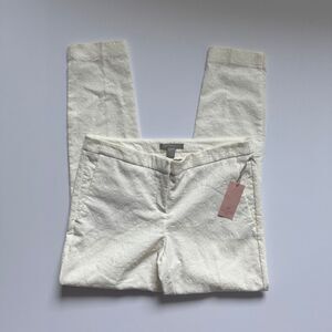 Saint Tropez West White Textured Pants Size 8 NWT